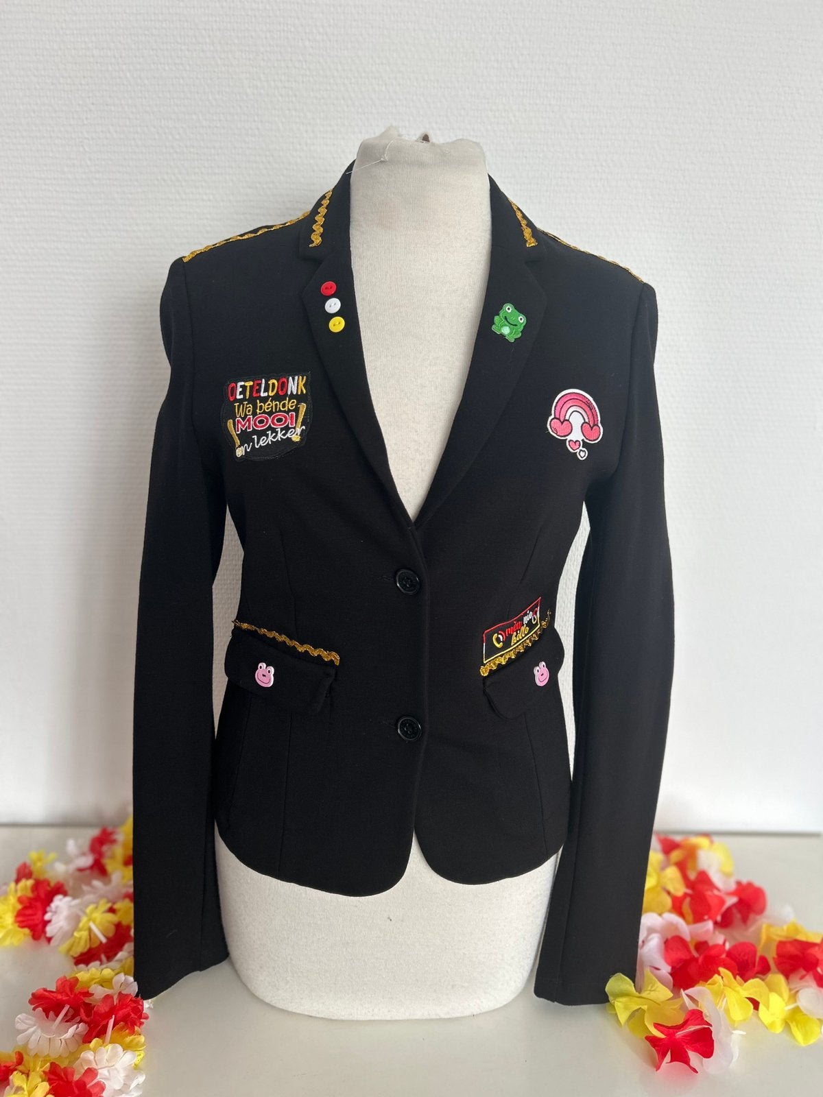 Oeteldonk dames jasje - Maat XS, Ophalen of Verzenden, Nieuw, Maat 34 (XS) of kleiner, Carnaval