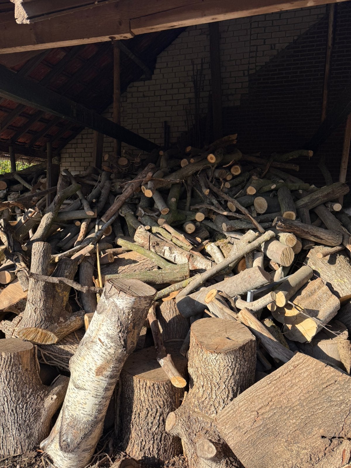 Stookhout haardhout brandhout, Tuin en Terras, 6 m³ of meer, Ophalen, Overige houtsoorten, Blokken