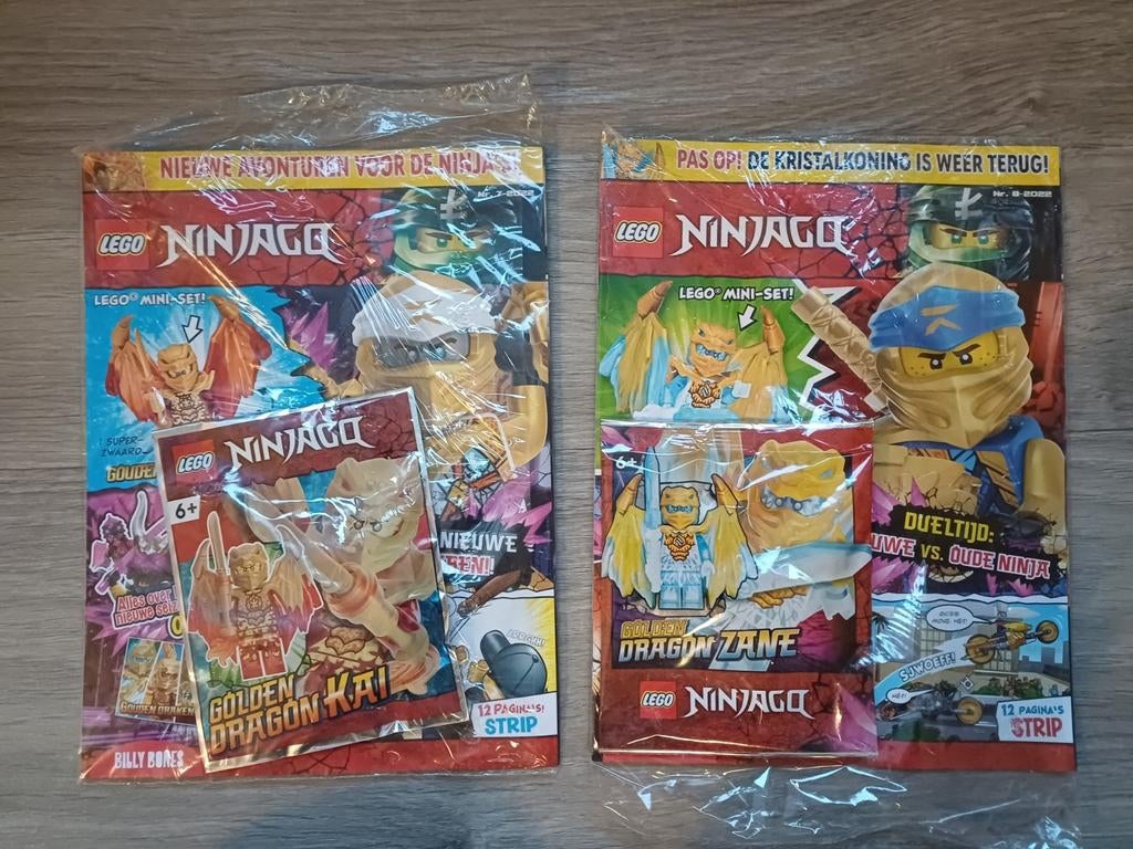 Lego Ninjago Magazine 2022 Golden Dragon Kai / Zane, Ophalen, Nieuw