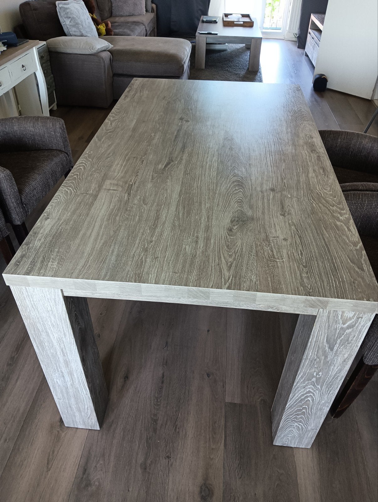 Eettafel 160x90 cm, Ophalen, 50 tot 100 cm, Zo goed als nieuw, Vijf personen of meer