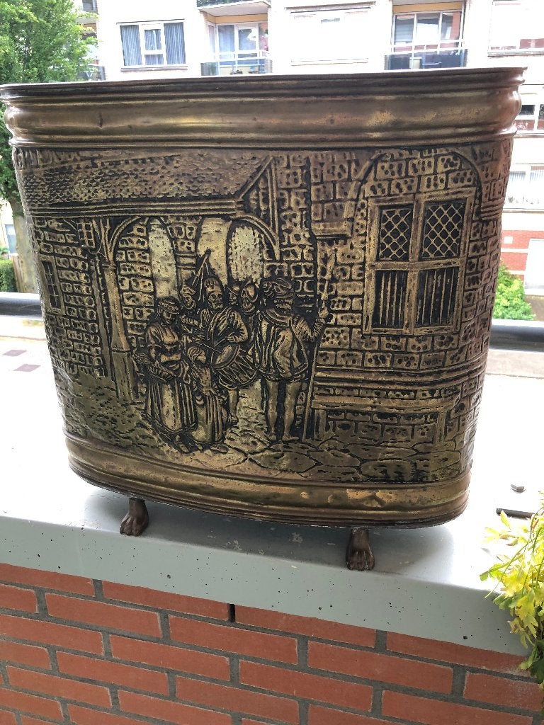 ANTIEKE KOPERE PARAPLU BAK, Antiek en Kunst, Ophalen