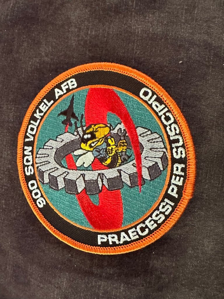 900 Sq Volkel AFB patch, Ophalen of Verzenden, Gebruikt, Patch, Badge of Embleem