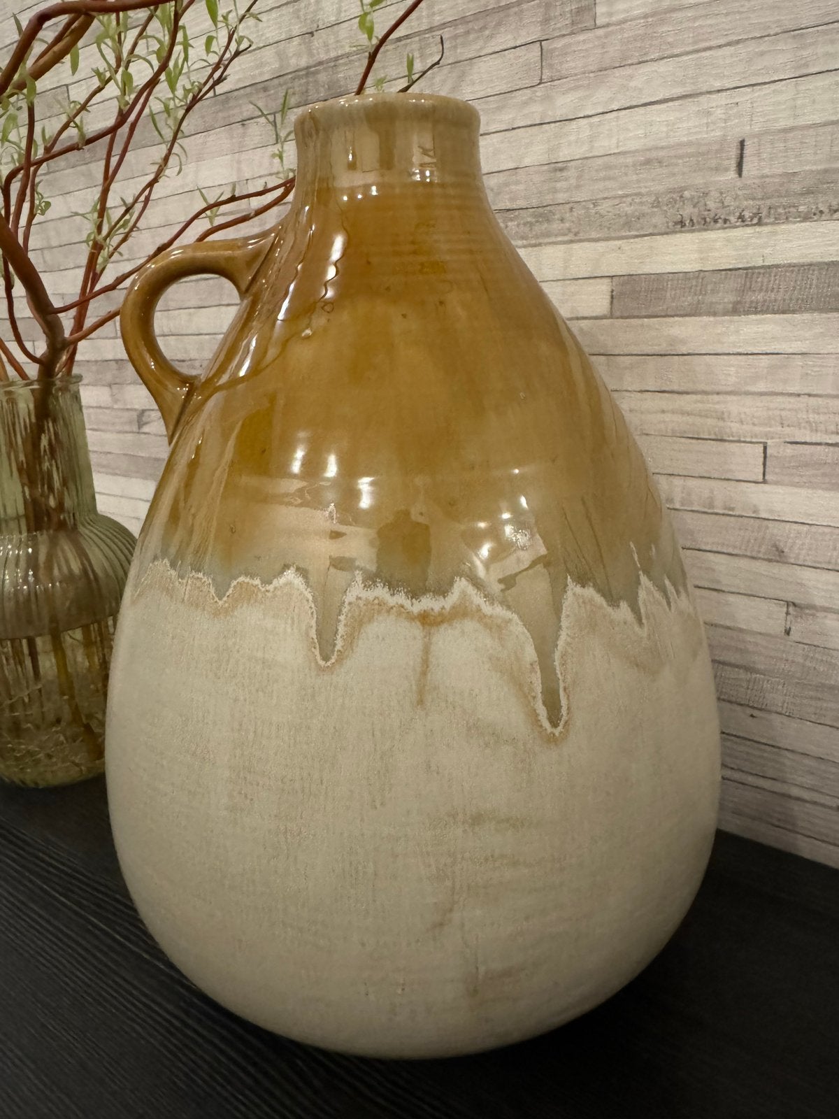 Decoratieve vaas, Huis en Inrichting, Ophalen, Meerkleurig, Met handvat, Zo goed als nieuw