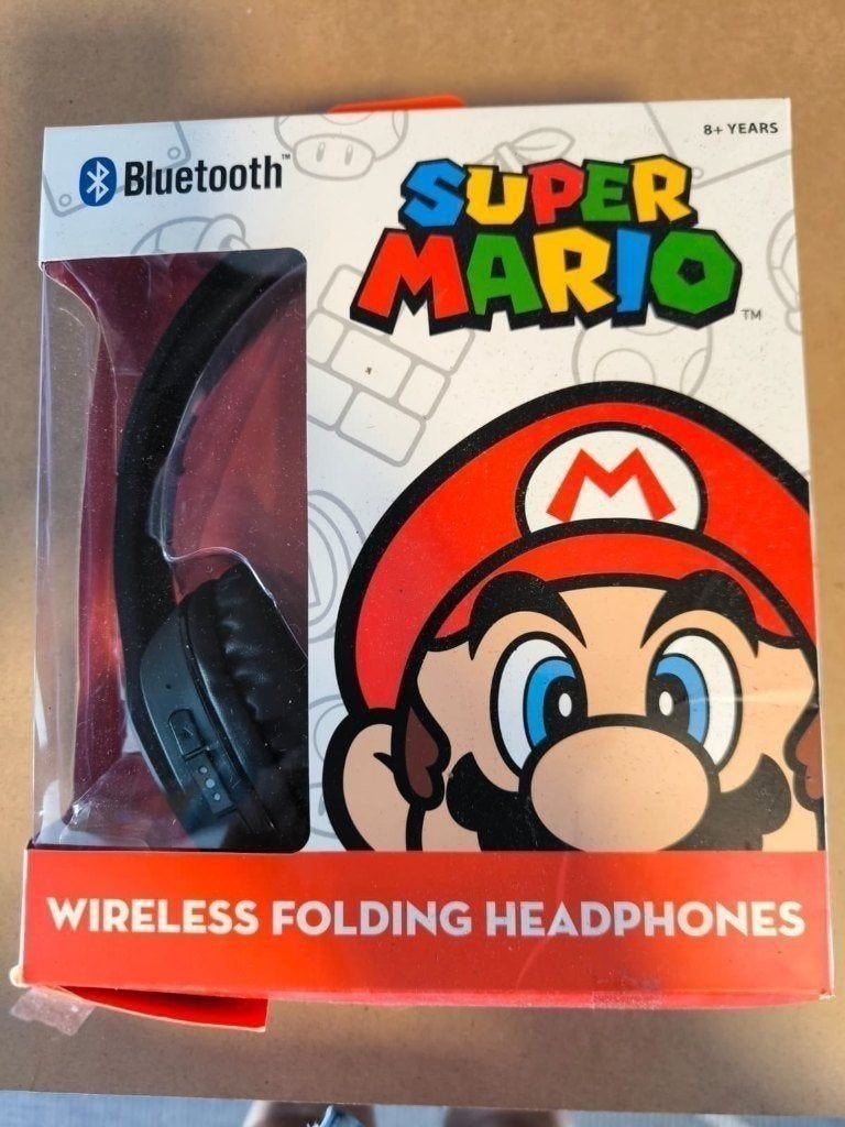 OTL Technologies Super Mario Kids Wireless Headphones, zwart, Ophalen of Verzenden, Nieuw, Overige merken