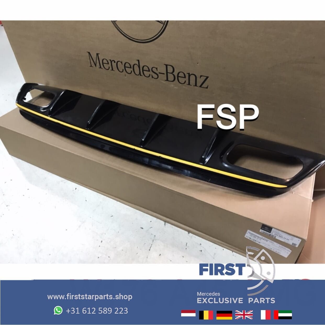 W176 A45 AMG FACELIFT DIFFUSER Mercedes A Klasse 2012-2018 E, Gebruikt, -, Ophalen of Verzenden, -