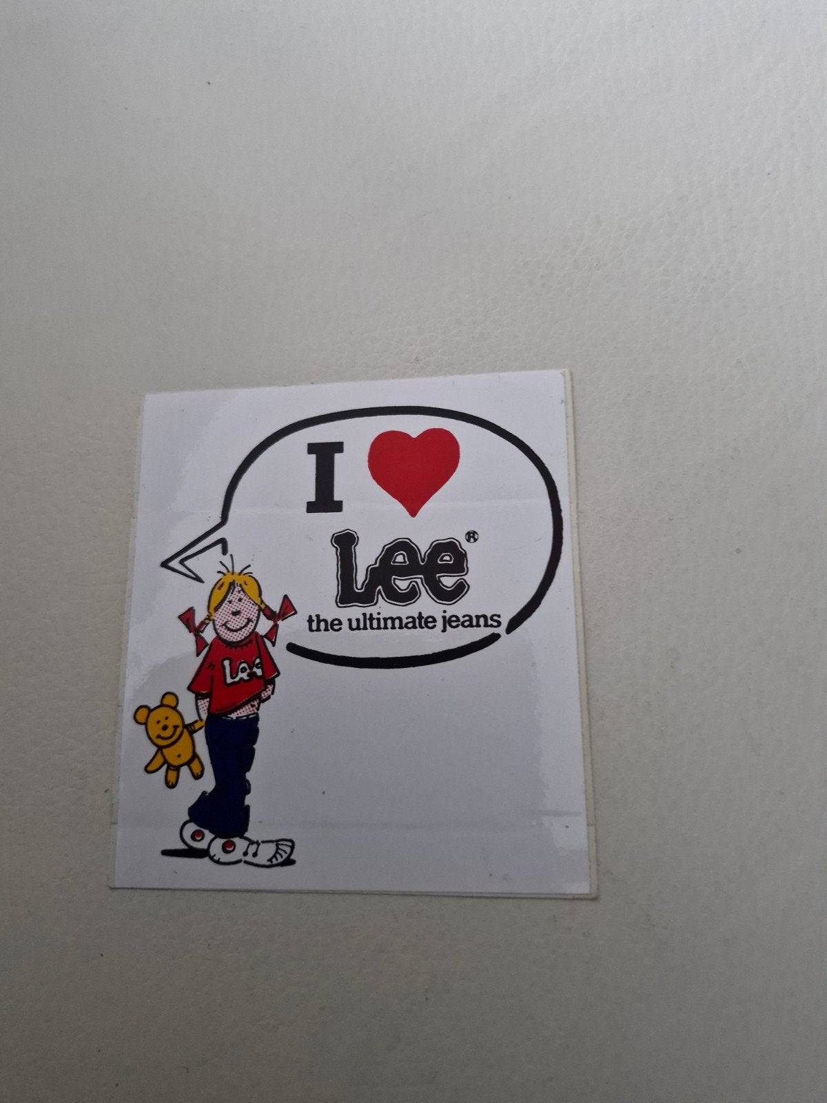 12148 Vintage Lee Jeans Sticker - I Love Lee, Ophalen of Verzenden, Nieuw, Merk