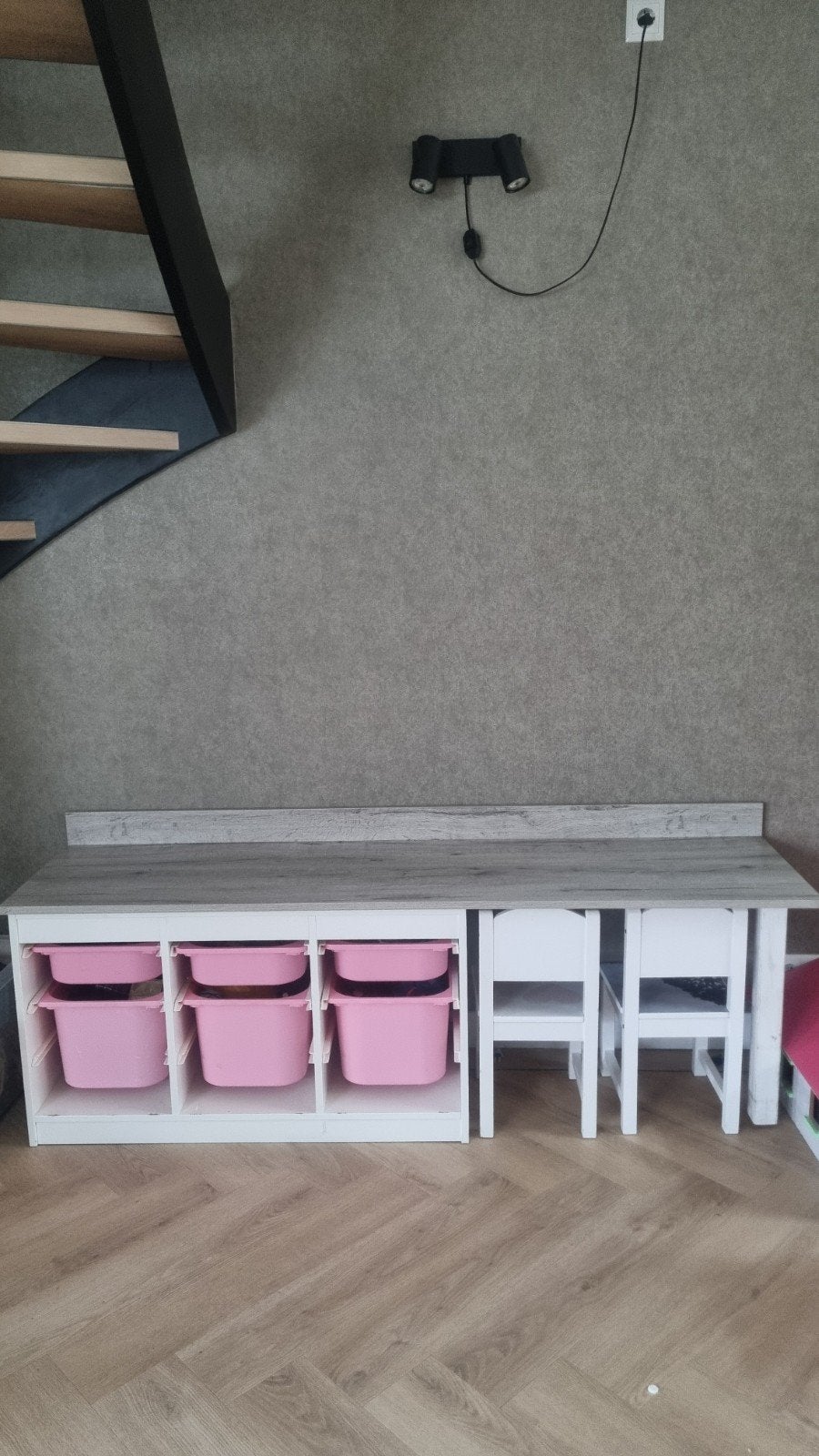 Ikea Trofast kinderbureau met opbergbakken, Ophalen, Gebruikt