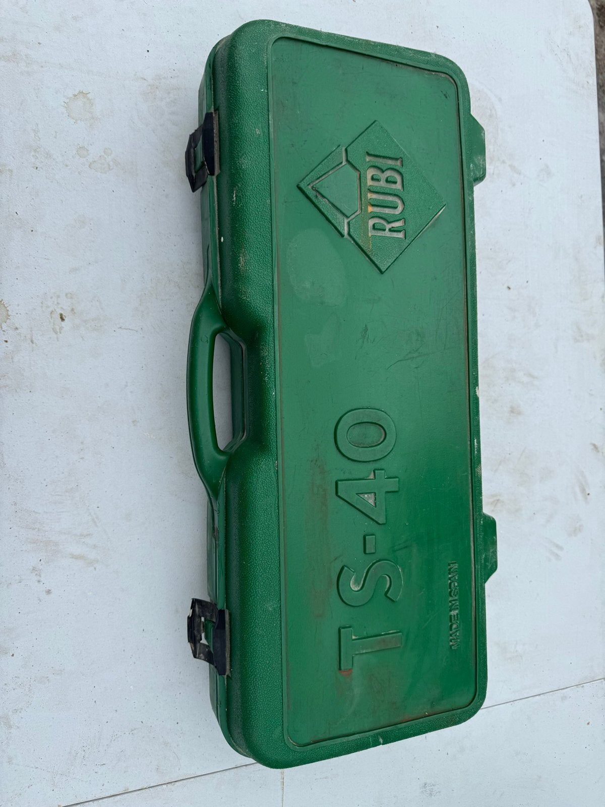 Rubi TS-40 Tegelsnijder in koffer - Gebruikt, Doe-het-zelf en Verbouw, Gebruikt, Overige typen, Ophalen of Verzenden, 10 m² of meer