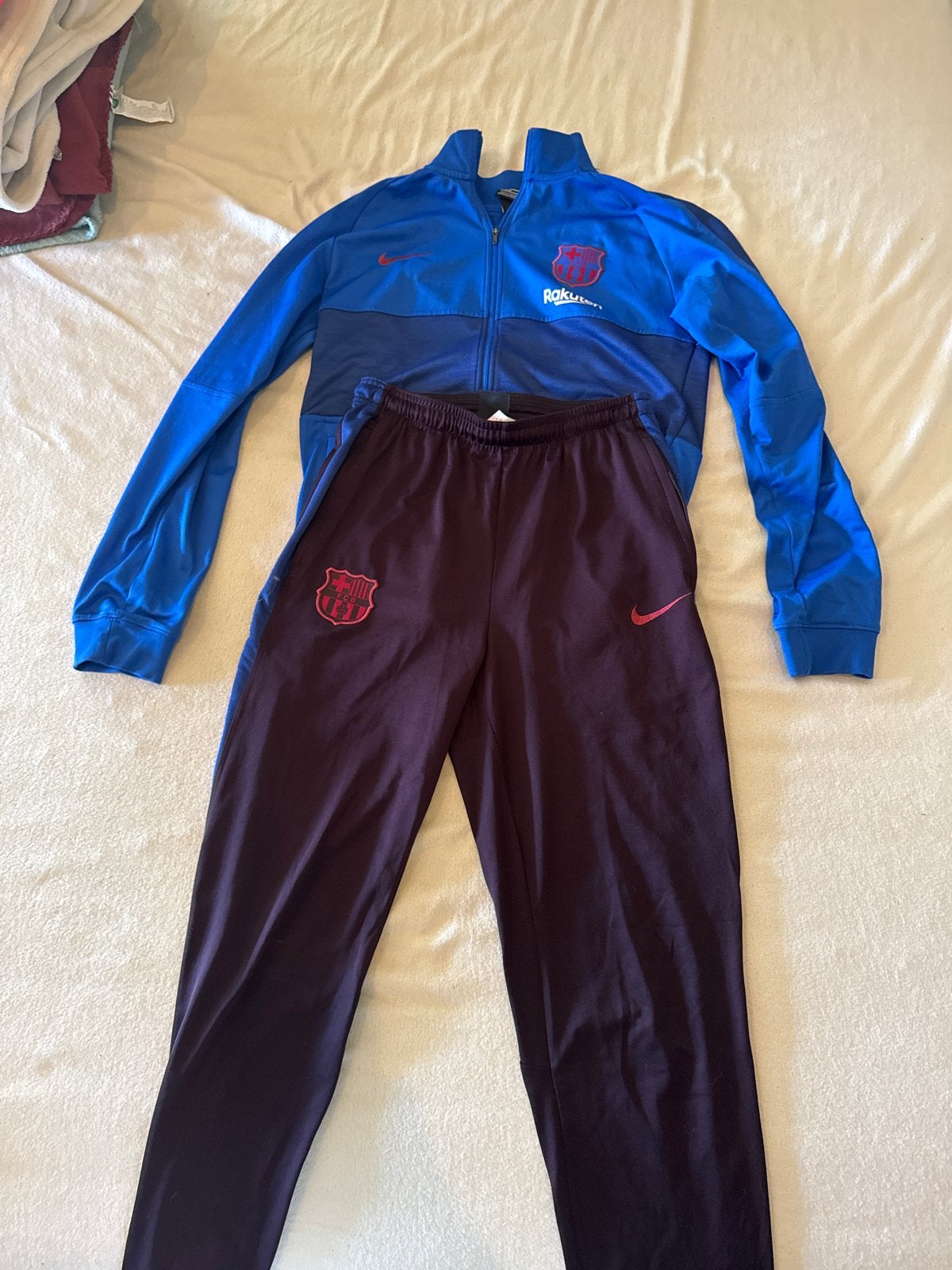 FC Barcelona Nike Dri-FIT Trainingspak - Maat 158-170, Meerkleurig, Maat 56/58 (XL), Ophalen of Verzenden, Zo goed als nieuw