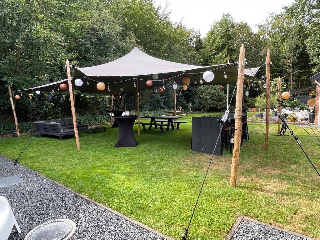 TE HUUR - Stretchtent 6x10m, Ophalen, Opvouwbaar, Overige typen, 6 meter of meer