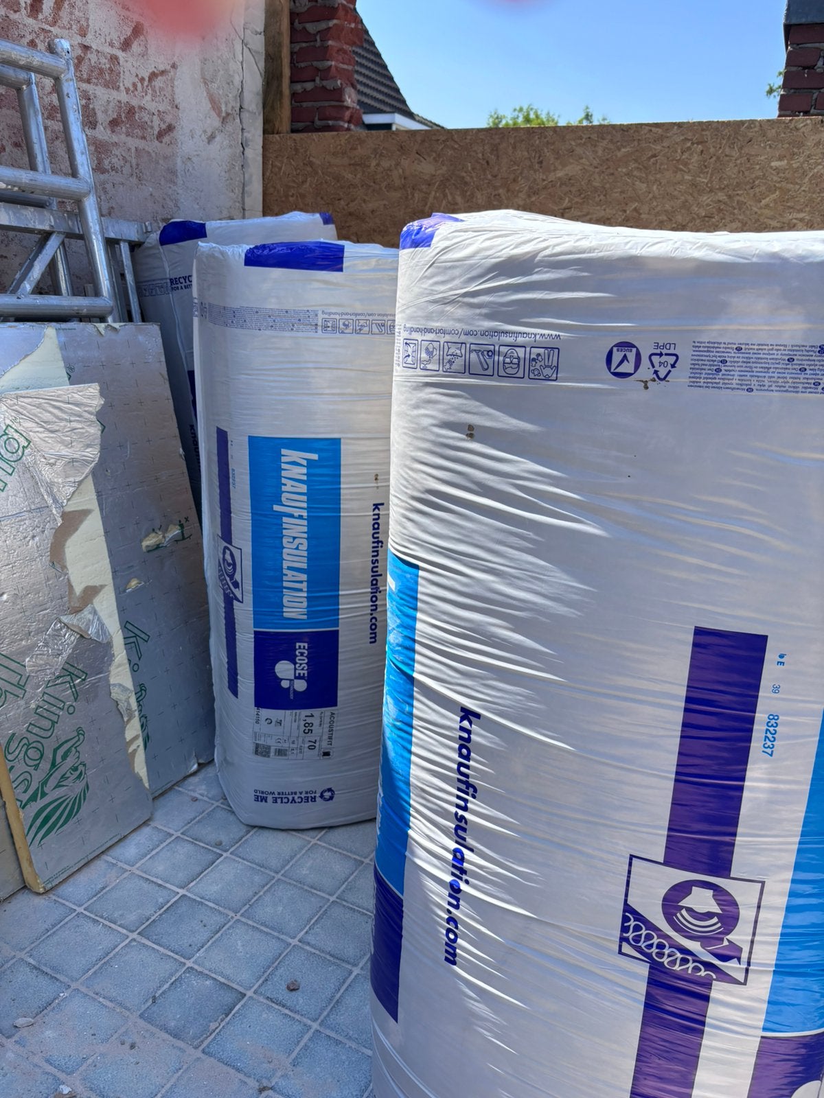 Knauf en rockwool isolatie, Ophalen, 4 tot 8 cm, Steenwol, Zo goed als nieuw