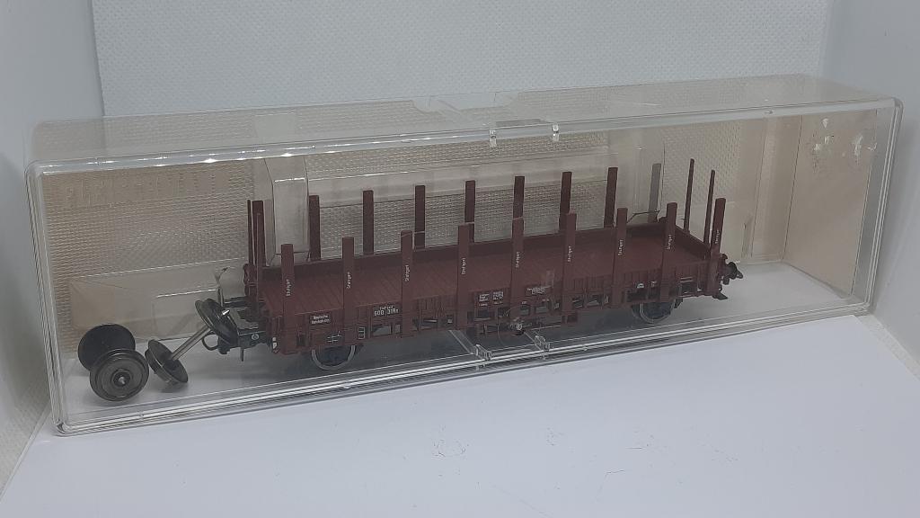 Fleischmann 5226 K H0 Stuttgart Stake Car Wagon met doos, Gebruikt, Gelijkstroom, Fleischmann, Wagon