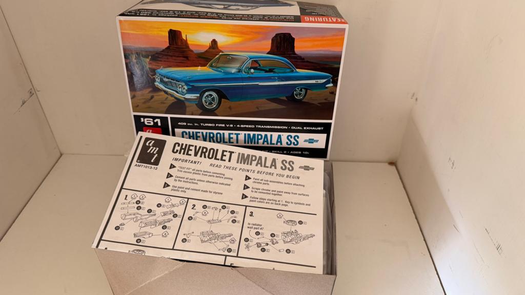 AMT '61 Chevrolet Impala SS Modelbouwkit - Nieuw in Verpakki, Overige merken, Auto, Groter dan 1:32, Nieuw