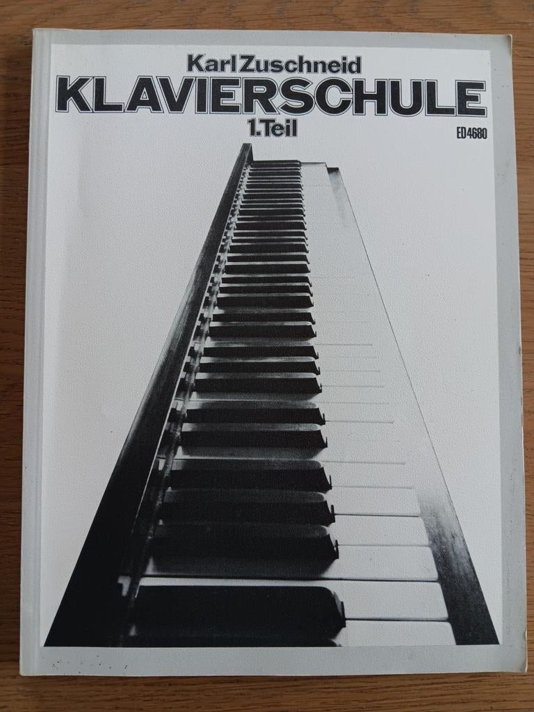 Bladmuziek Piano - Karl Zuschneid - Klavierschule - Teil 1, Gebruikt, Ophalen of Verzenden, Artiest of Componist, Piano