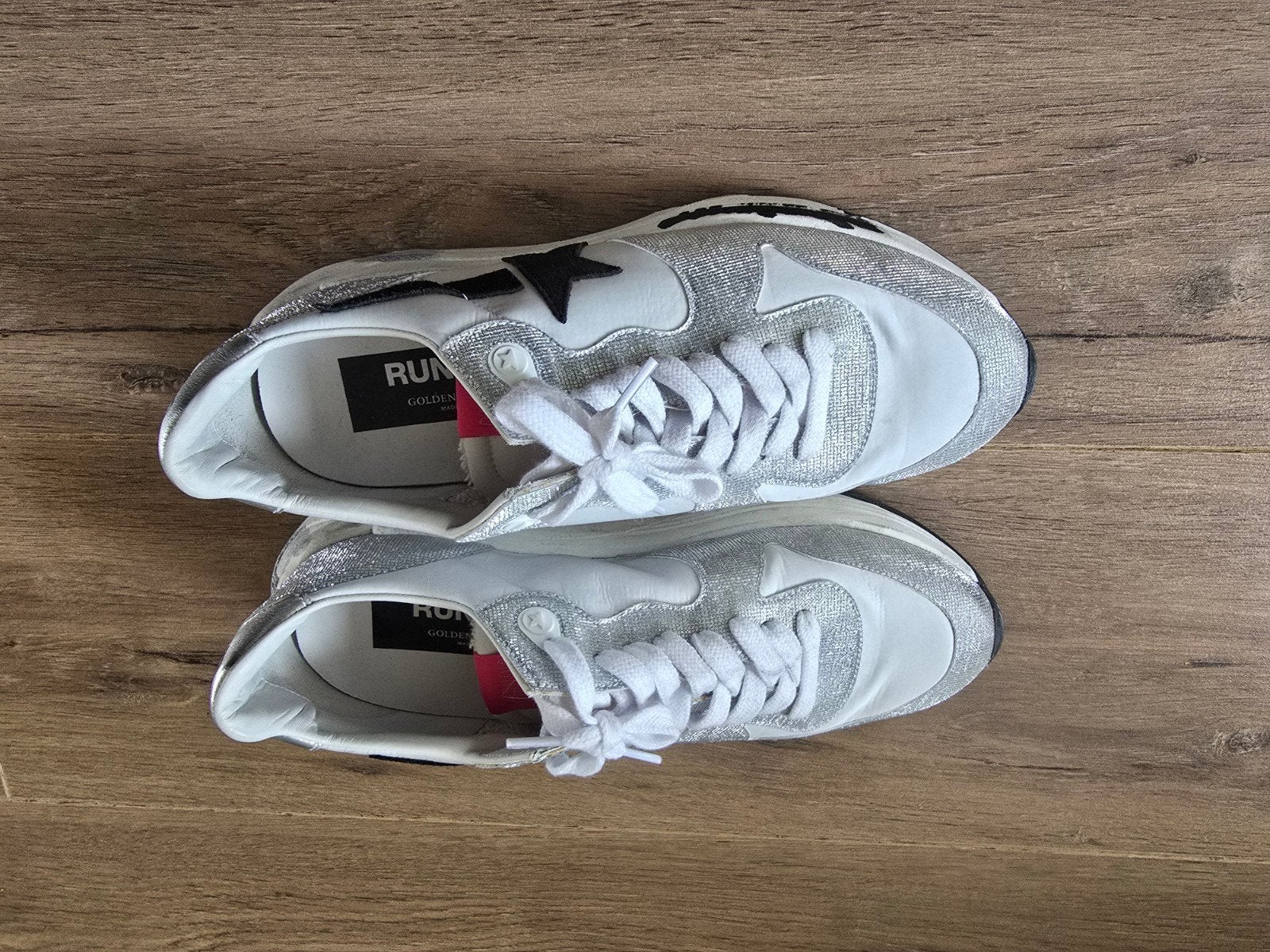 Golden Goose Running Sneakers Maat 39 Zo Goed Als Nieuw, Wit, Ophalen of Verzenden, Golden Goose, Sneakers of Gympen