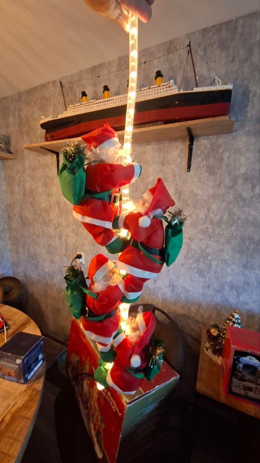 kerstmannen op lichtslang, Diversen, Ophalen of Verzenden
