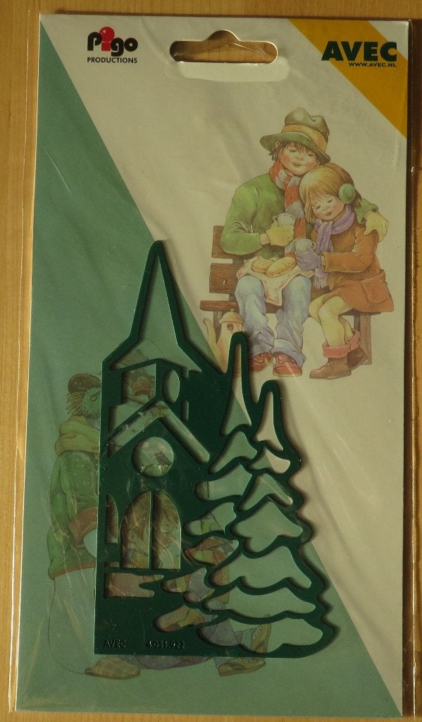 Embossing Mal / Stencil Kerst, Ophalen, Nieuw, Kerst, Pons of Mal