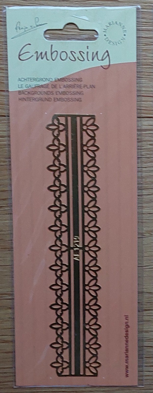 Achtergrond embossing mal - Marianne Design - AE 1219, Ophalen of Verzenden, Zo goed als nieuw, Overige thema's, Pons of Mal