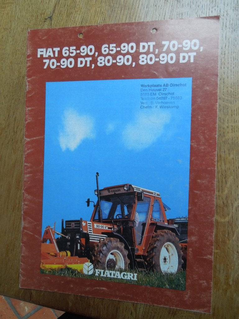 Fiat Tractor folder, Ophalen of Verzenden, Zo goed als nieuw, Folder