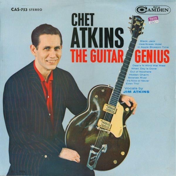 Chet Atkins – The Guitar Genius lp, Gebruikt, 1970 - 1979, 12 inch, Inclusief binnenhoes