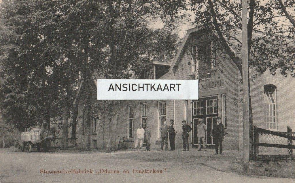 Ansichtkaart Odoorn - Stoomzuivelfabriek - Korenmalerij, Verzenden, Voor 1920, Gelopen, Drenthe