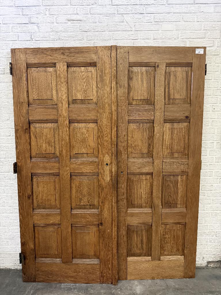 Binnendeuren eiken 155x200 en 82x200 cm, Ophalen, Gebruikt, 120 cm of meer, Binnendeur