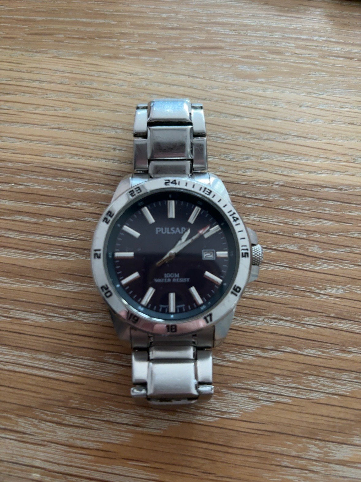 Pulsar herenhorloge, Ophalen, Zo goed als nieuw, Staal, Overige merken