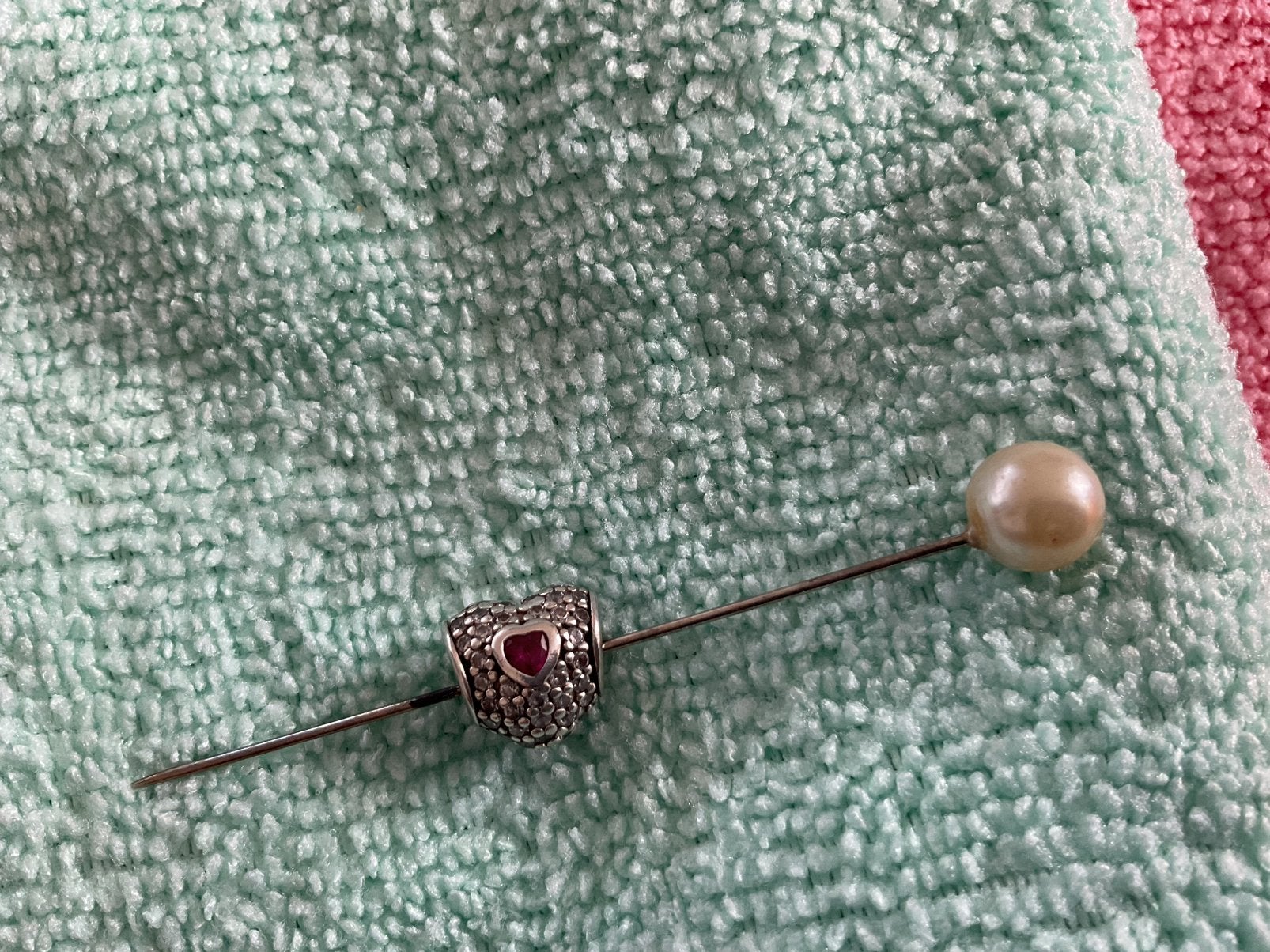 Pandora Hartje, Ophalen of Verzenden, Zo goed als nieuw, Zilver, Pandora