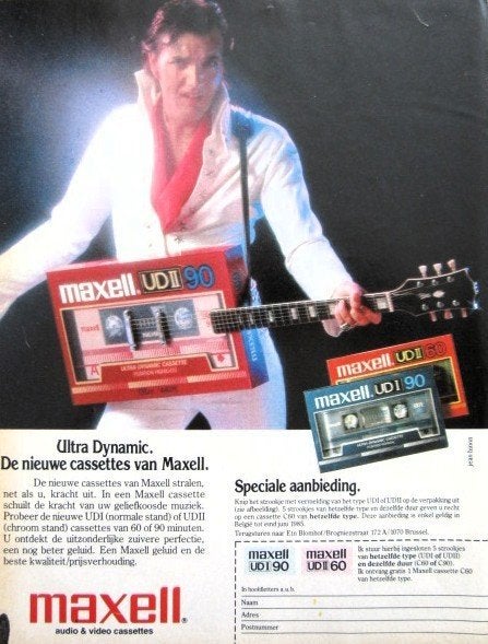 7 vintage reclames cassettes 1962-85 banden cassette tapes, Ophalen of Verzenden, Gebruikt, Overige typen