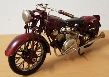 Motor rood motorcycle miniatuur model mini decoratie deco
