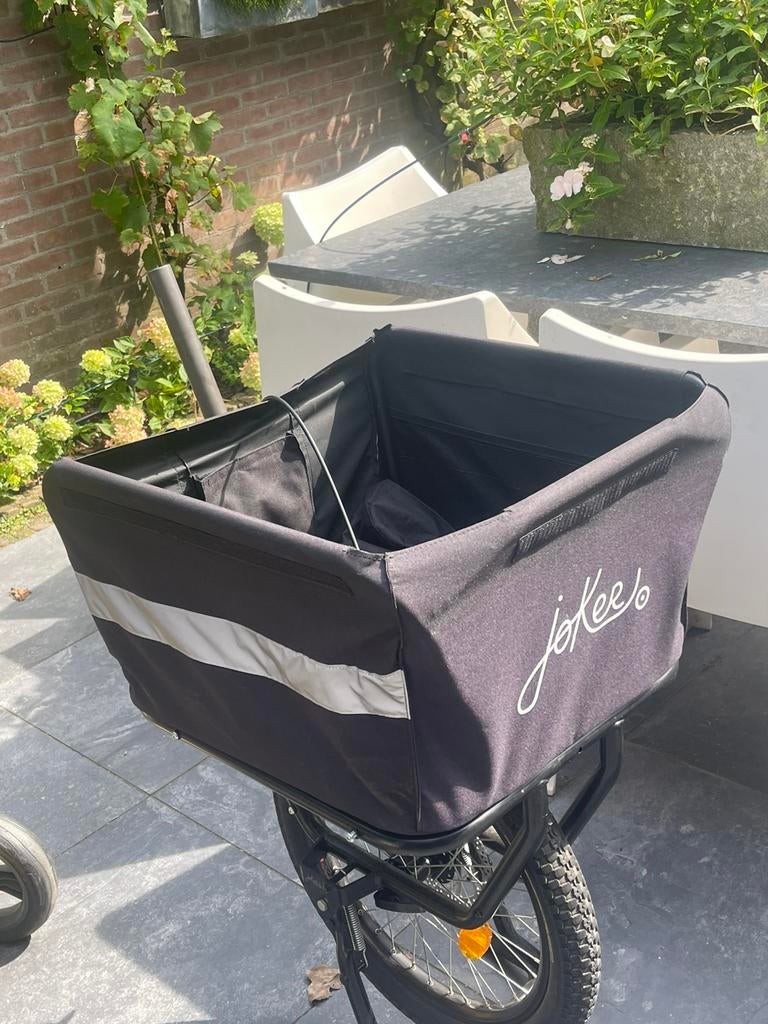 Transport mand met voorvork   En hydr  schijfremmen, Fietsen en Brommers, Ophalen of Verzenden, Zo goed als nieuw, 1 kind