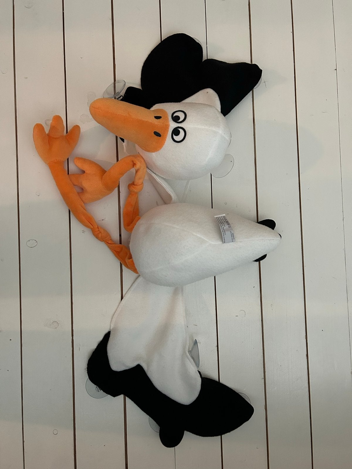Leuke Ooievaar Knuffel met Zuignappen, Kinderen en Baby's, Ophalen, Gebruikt, Overige typen, Met label