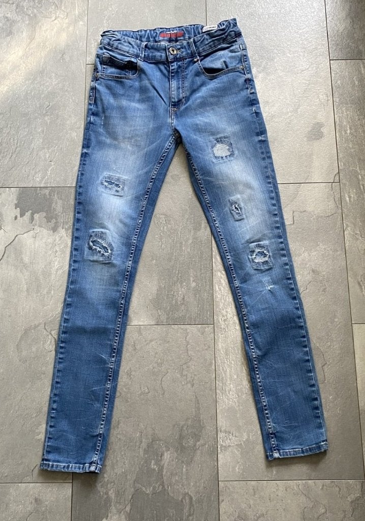 Vingino skinny spijkerbroek, maat 15 = 170 (qwe), Broek, Ophalen of Verzenden, Zo goed als nieuw, Vingino