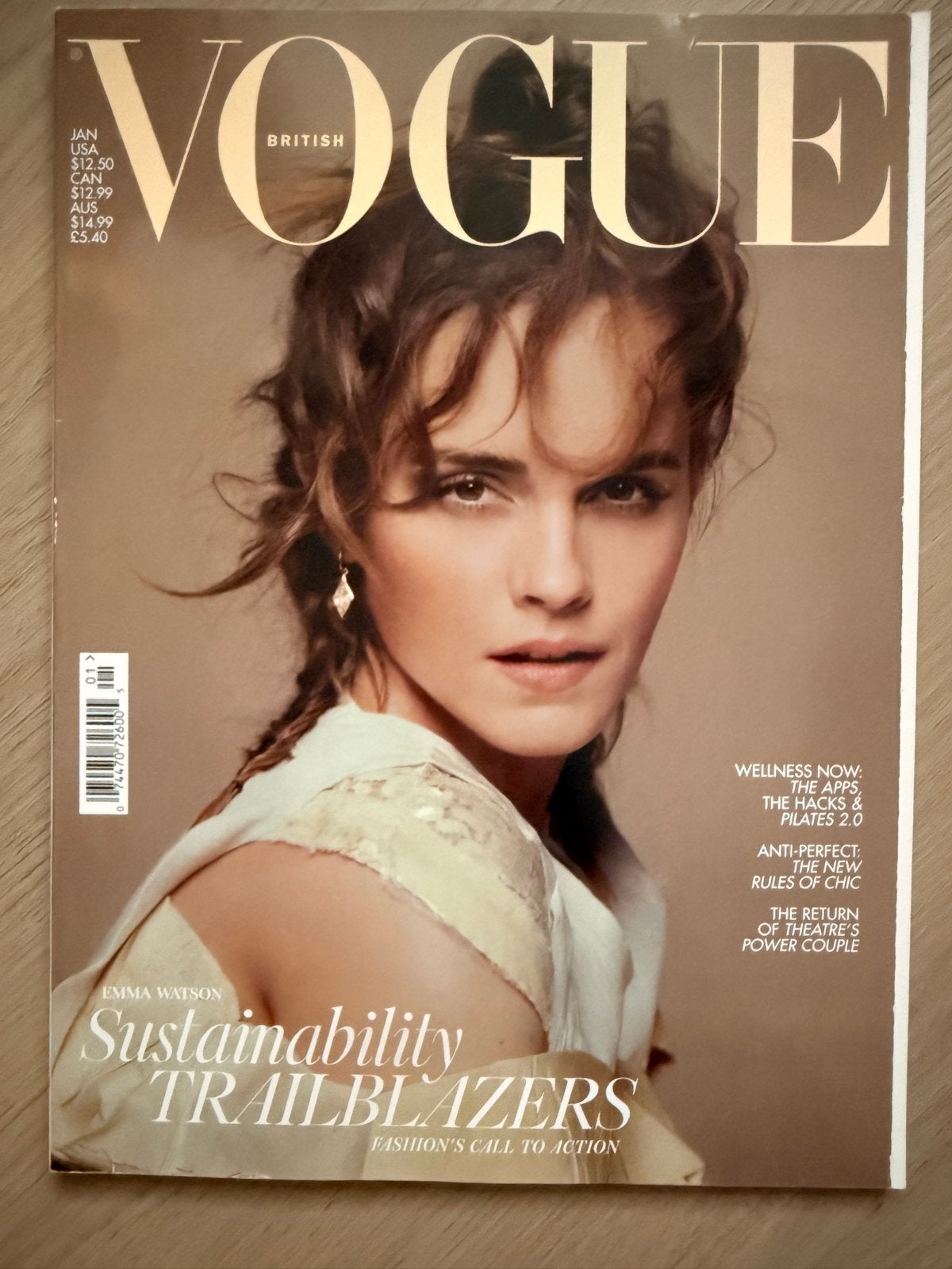 British Vogue Januari 2024 - Emma Watson Cover, Boeken, Ophalen of Verzenden, Zo goed als nieuw, Glossy