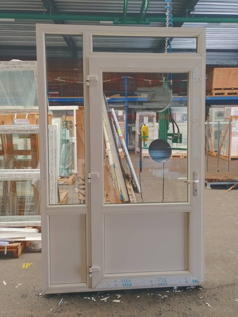 Kunststof Buitendeur 1/2glas  b164,5 x h258,8 -1883-, Niet ingevuld, Kunststof, Gebruikt, Niet ingevuld
