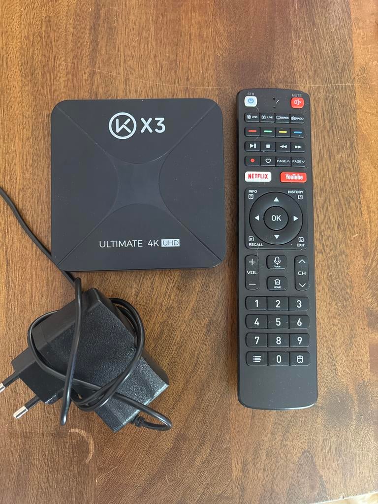Android Box voor IPTV - K X3 Ultimate 4K UHD, Ophalen, Zo goed als nieuw, HDMI, Zonder harde schijf