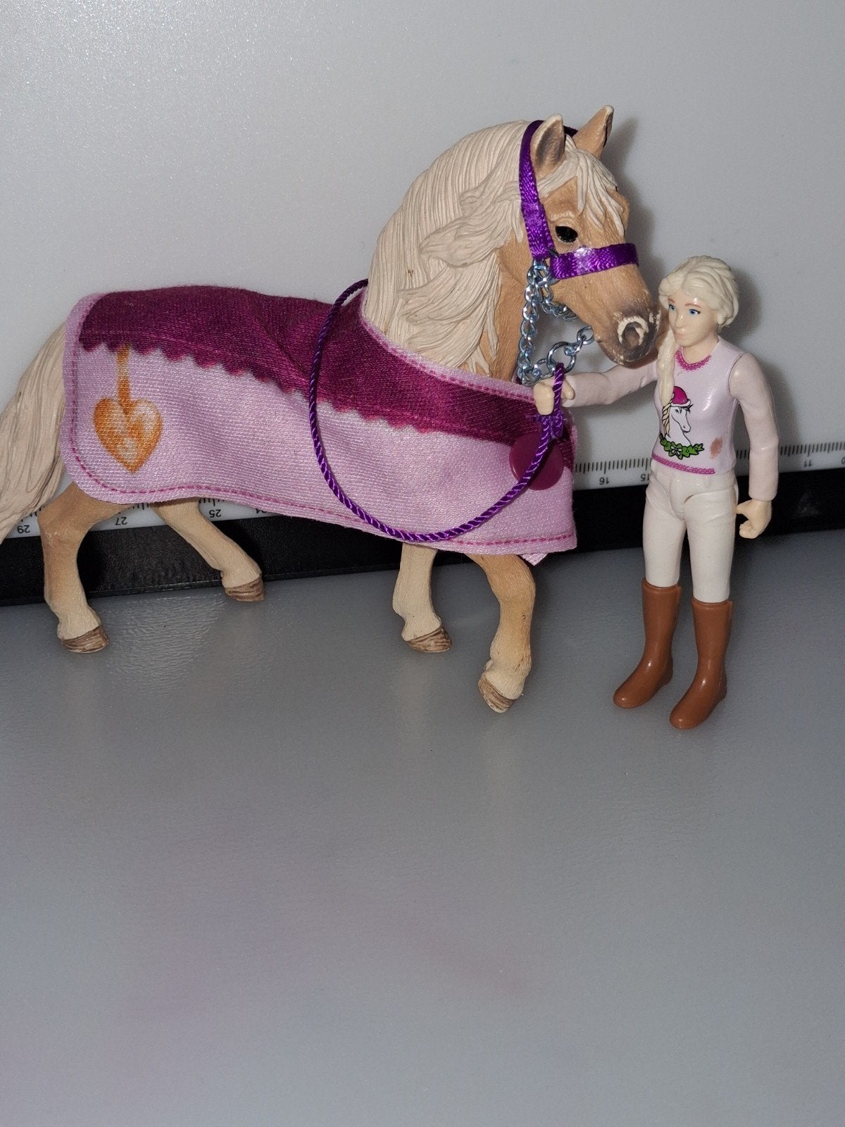 Schleich paard + ruiter en spullen, Ophalen, Zo goed als nieuw