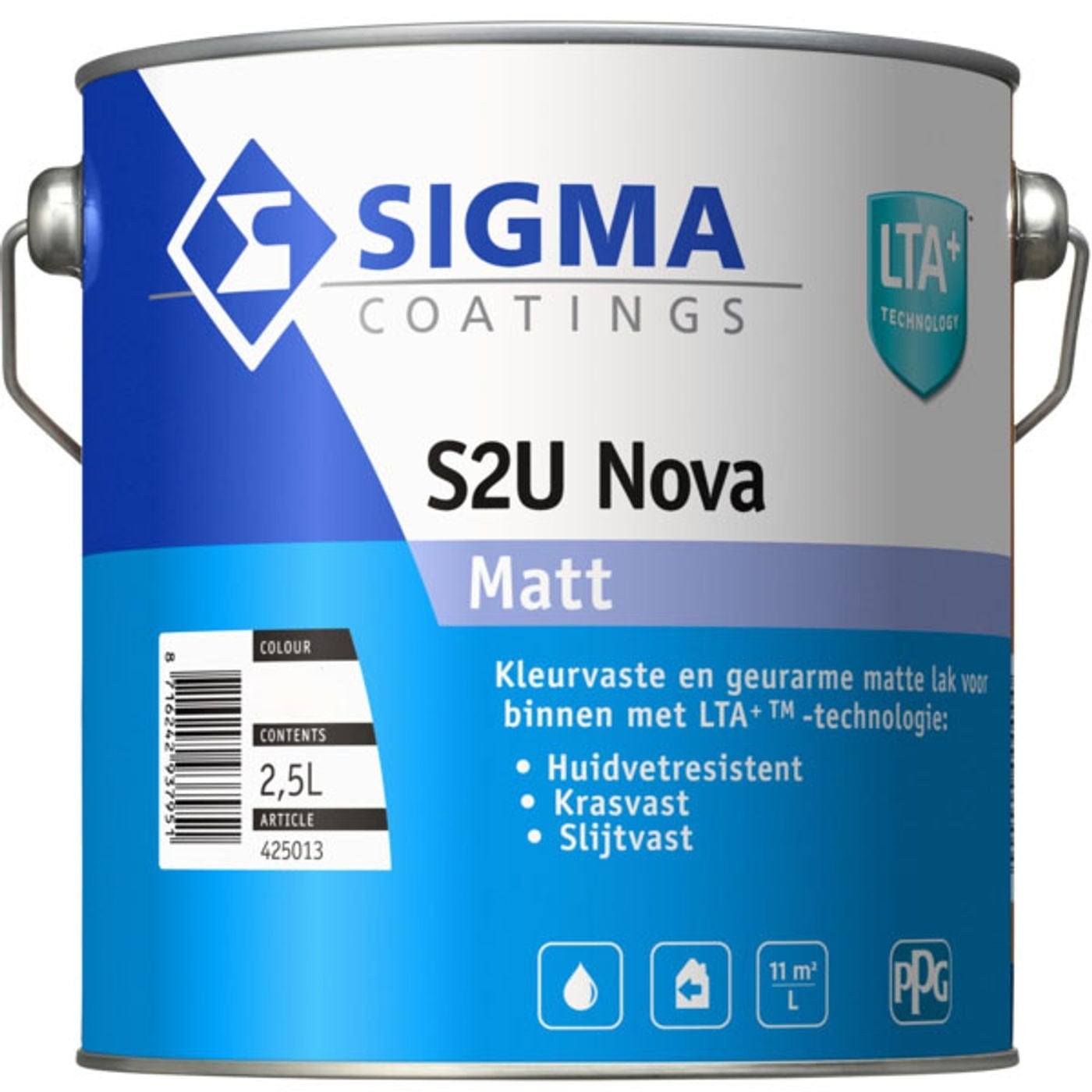 Nieuwe blik 2,5 ltr Sigma S2U Nova, Ophalen, Nieuw