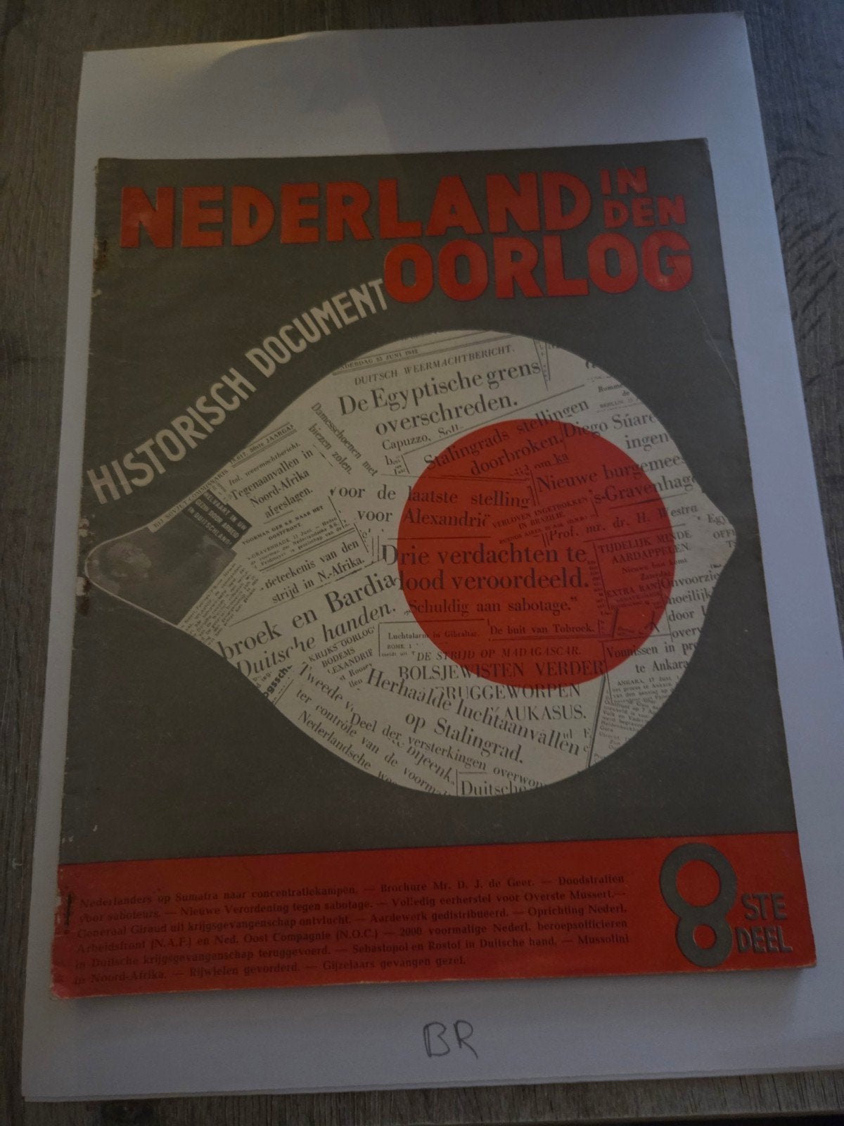 Nederland in den Oorlog - Historisch Document 8ste Deel, Boeken, Ophalen of Verzenden, Algemeen, Gelezen, Tweede Wereldoorlog
