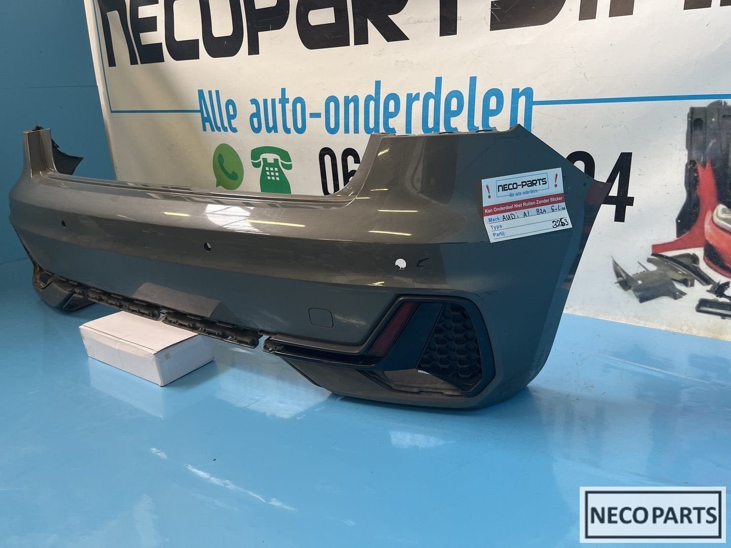 AUDI A1 82A S LINE ACHTERBUMPER BUMPER ORIGINEEL, Gebruikt, -, -, Spatbord