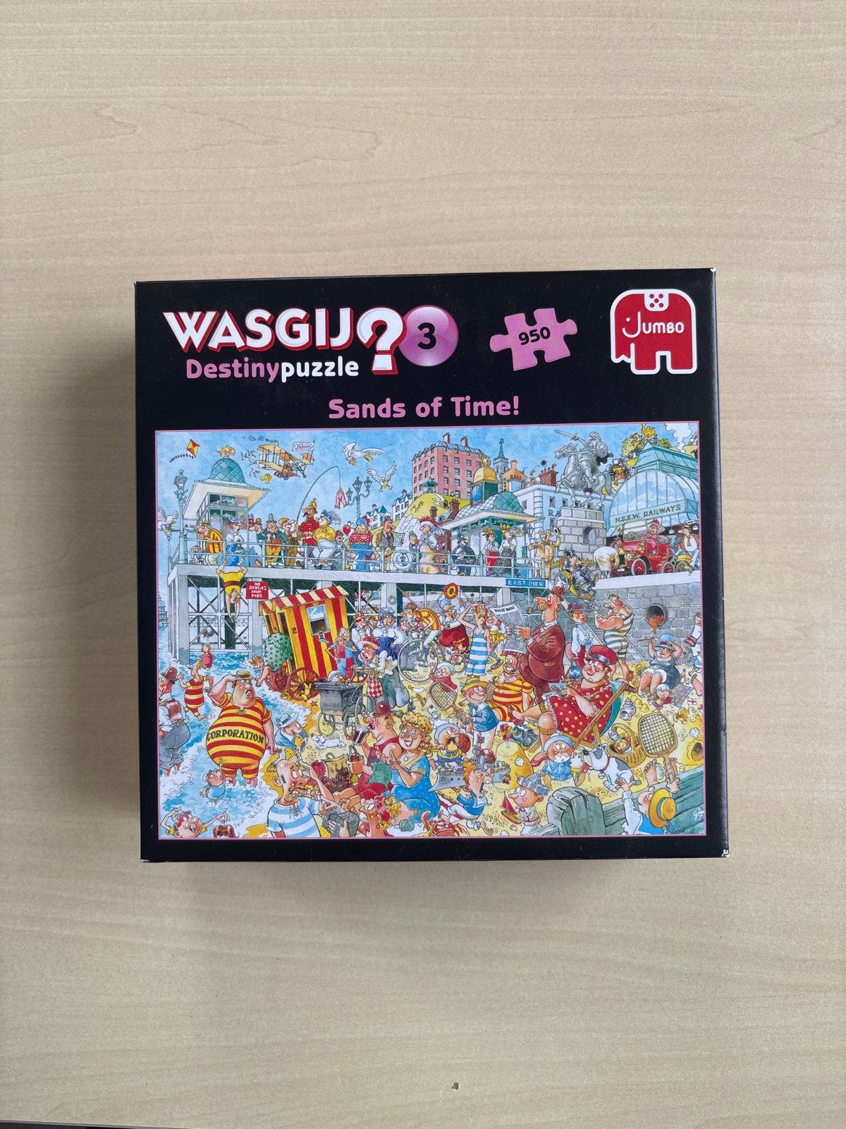 Wasgij Destiny 3: Sands of Time! Legpuzzel 950 stukjes, Ophalen of Verzenden, 500 t/m 1500 stukjes, Gebruikt, Legpuzzel
