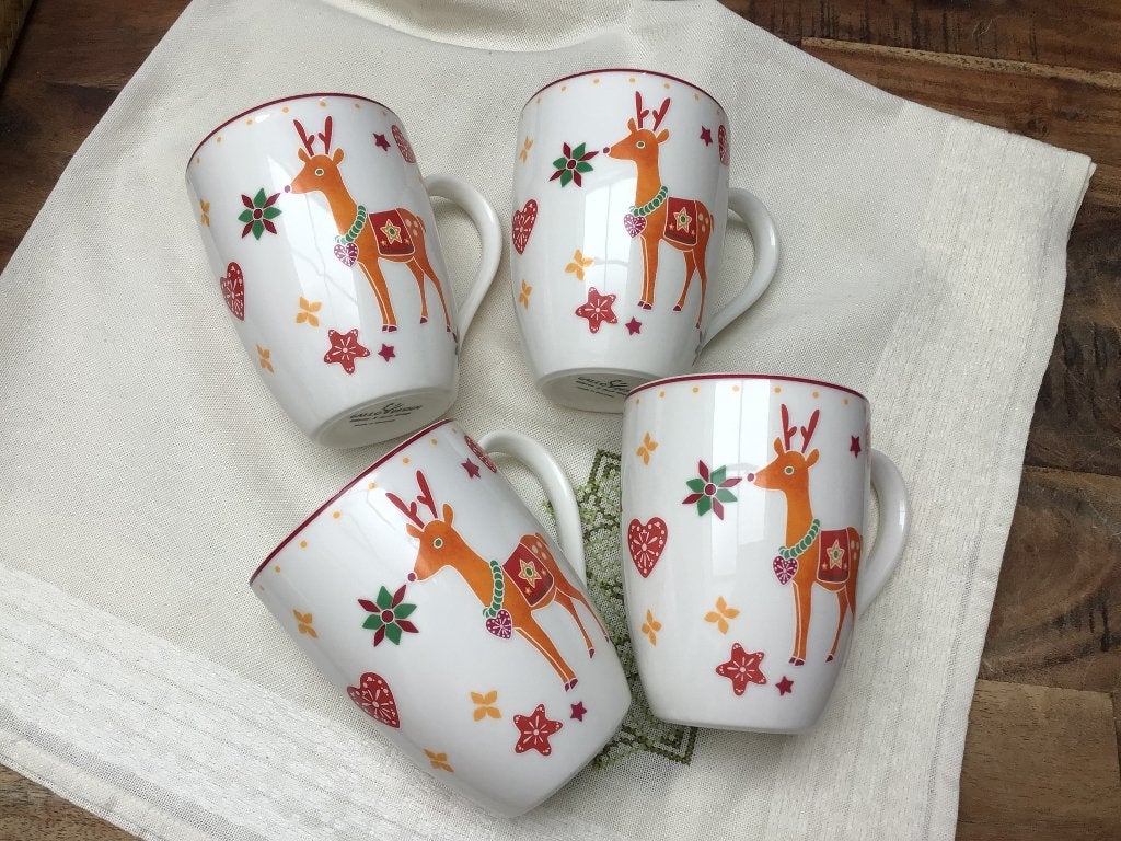 Villeroy &Boch Gallo Peaceful Christmas bekers Vintage, Ophalen of Verzenden, Zo goed als nieuw