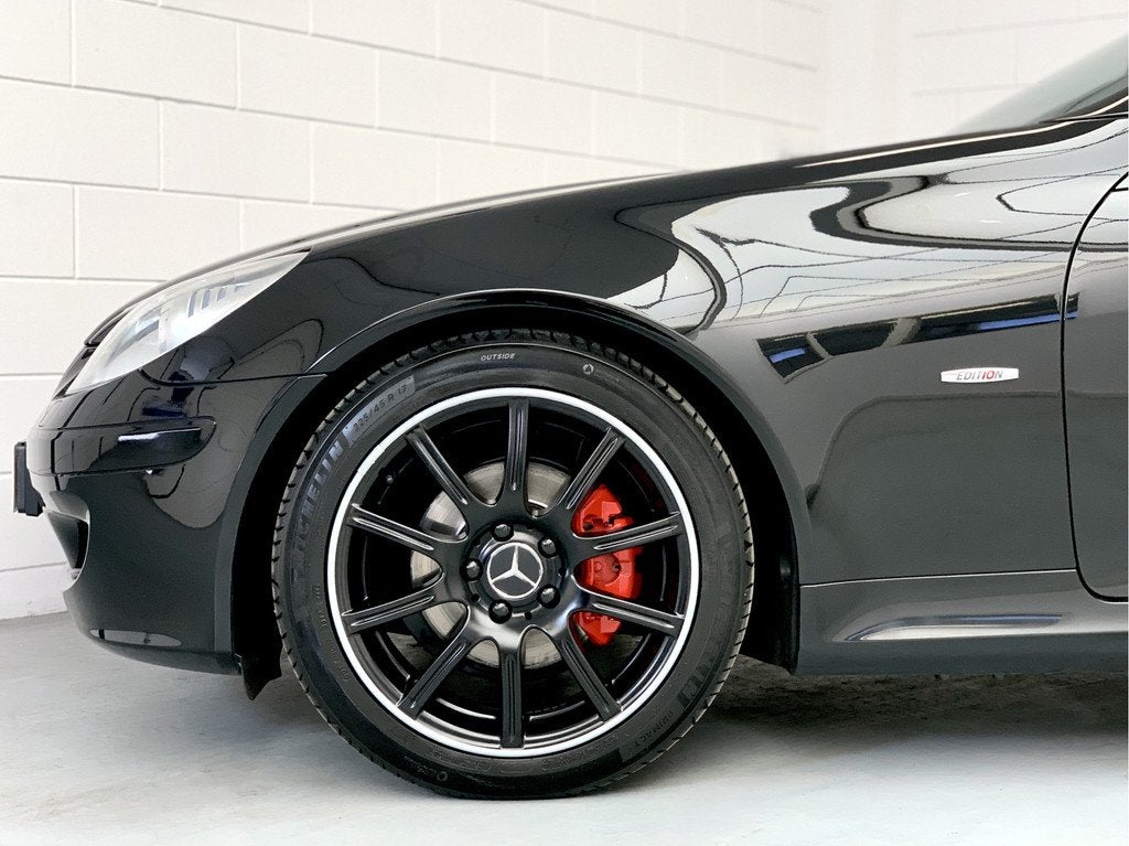 Mercedes-Benz SLK 200 K. 2007, Edition 10, Michelin, Auto's, Mercedes-Benz, Achterwielaandrijving, Gebruikt, Zwart, 4 cilinders