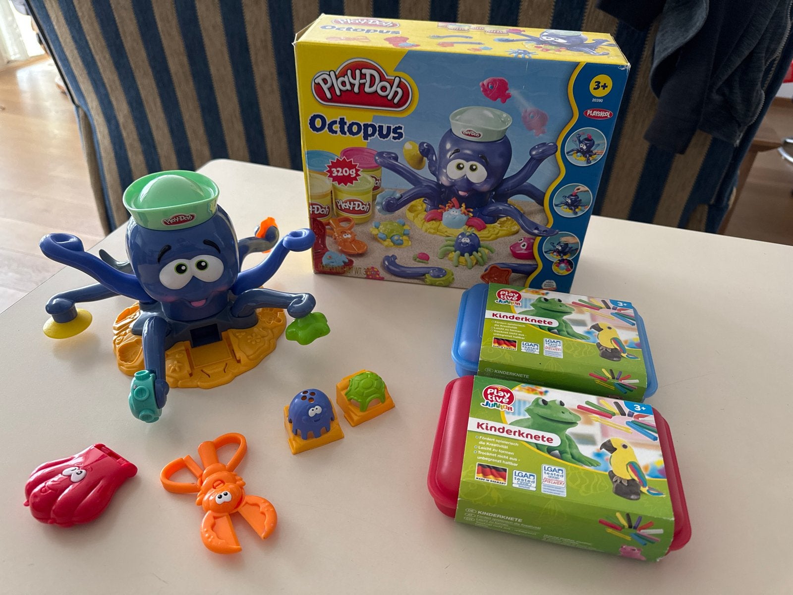 Play-Doh Octopus Kneedset met extra klei, Ophalen of Verzenden, Gebruikt, Overige typen