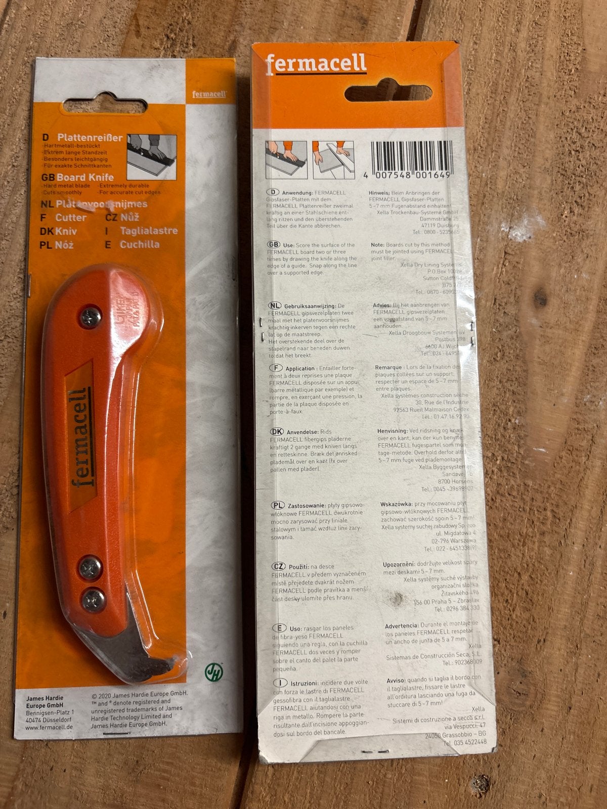 Fermacell Platenvoorsnijmes - Nieuw, Ophalen of Verzenden, Nieuw, Snijgereedschap, Overige merken