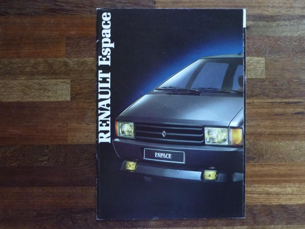 Renault Espace (1986/1987, Duits), Boeken, Auto's | Folders en Tijdschriften, Nieuw, Renault, Ophalen of Verzenden
