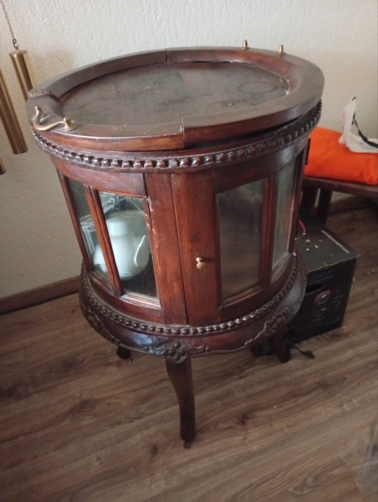 Vintage thee kast, Antiek en Kunst, Antiek | Meubels | Kasten, Ophalen