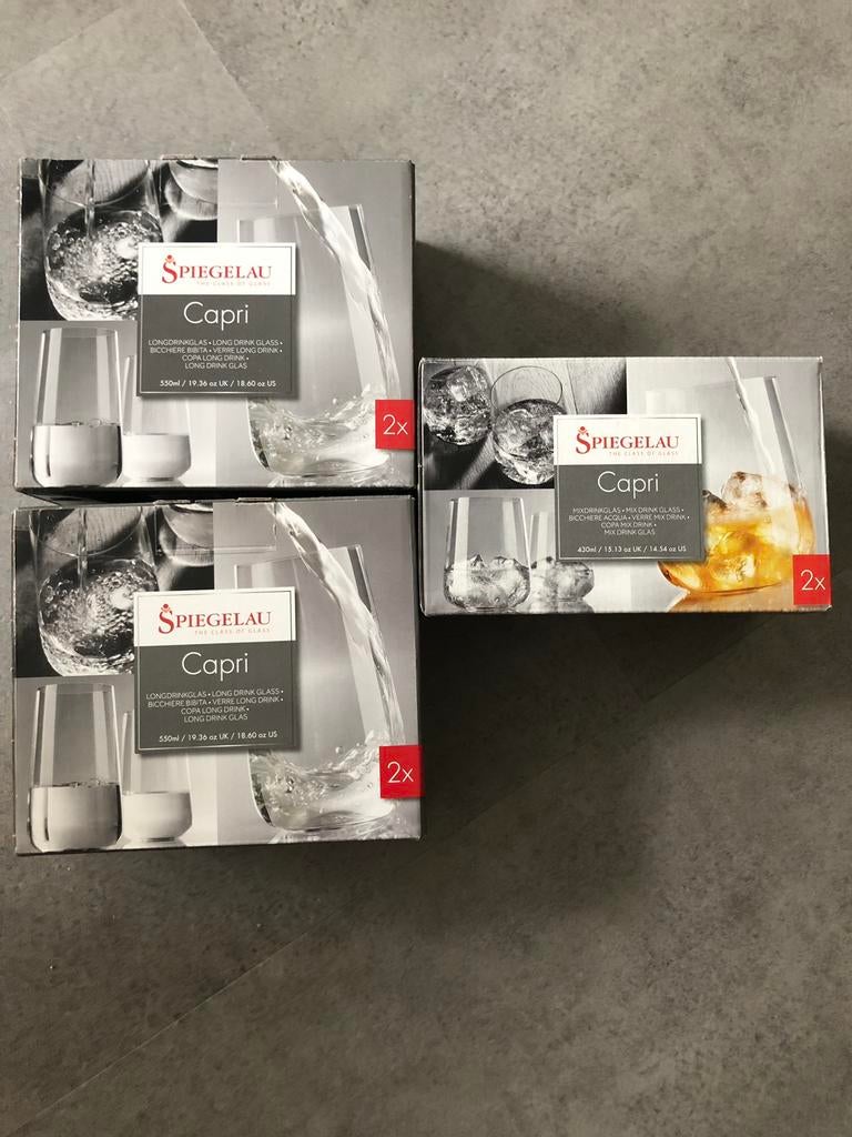 Longdrink / mixdrink glazen, Huis en Inrichting, Keuken | Servies, Ophalen, Glas of Glazen, Nieuw, Glas