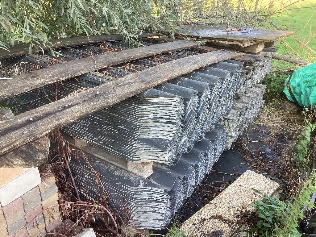 Golfplaten, Doe-het-zelf en Verbouw, Ophalen, Overige materialen, Gebruikt, Zwart
