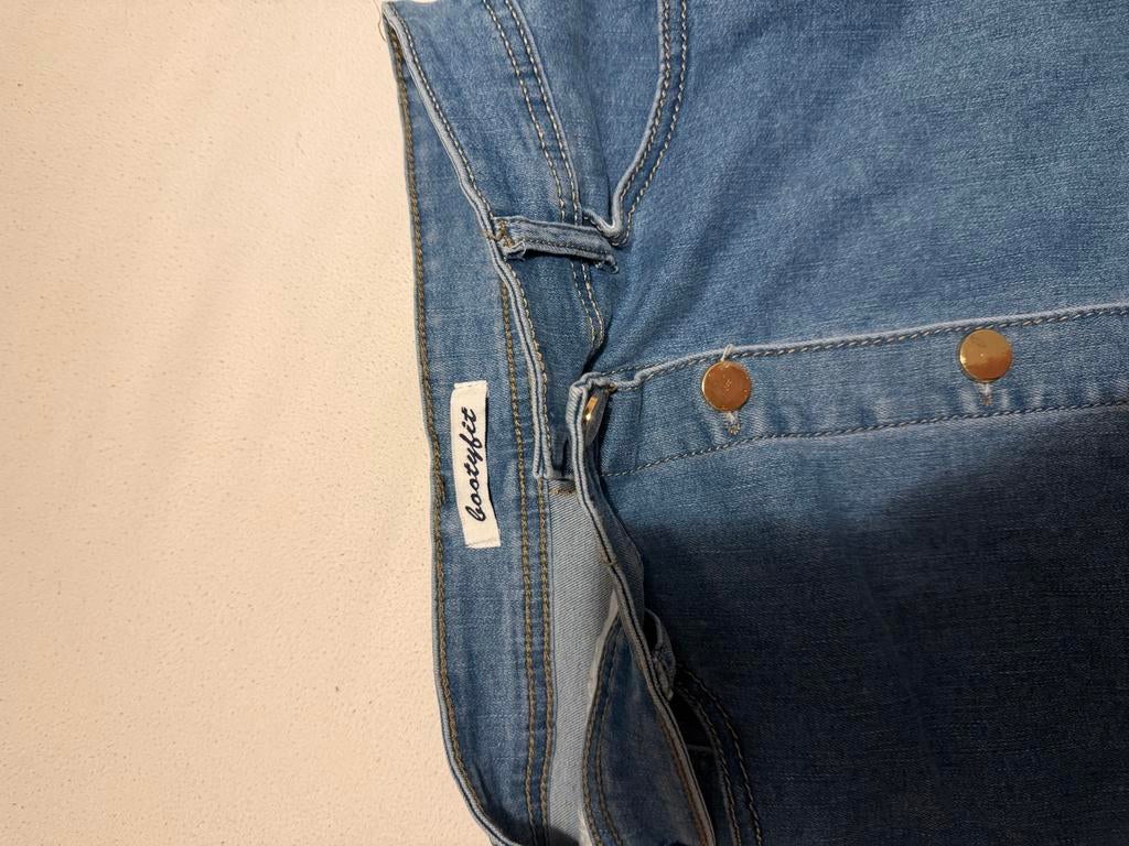 Lange spijkerrok met knoopsluiting - Bootyfit, Kleding | Dames, Rokken, Maat 38/40 (M), Blauw, Ophalen of Verzenden, Zo goed als nieuw